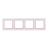 EKF PROxima Стокгольм Белый Линия красная Рамка 4-ая