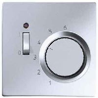 JUNG LS 990 Алюминий Накладка термостата комнатного с выключателем (мех TR231U, TR241U)