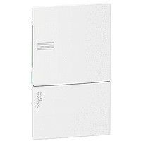 SE RESI9 MP (Mini Pragma) Бокс встраеваемый с белой дверью 1 ряд/4 модуля,IP40, IK07, 50А, 2 клеммы, Италия