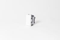 SPL Выключатель одноклавишный 22,5х45 белый, с безвинтовым зажимом