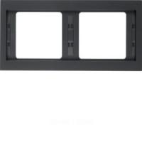 Berker K.1 Антрацит матовый Рамка 2-местная