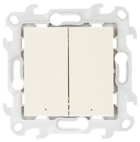 Simon 24 Слоновая кость Двухклавишный выключатель с подсветкой Simon 24 Слоновая кость Двухклавишный выключатель с подсветкой