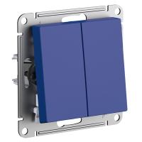 SE AtlasDesign Аквамарин Переключатель 2-клавишный, сх.6/2, 10АХ, механизм