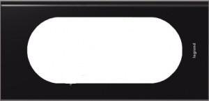 Legrand Celiane Черное стекло Рамка 4/5 модуля