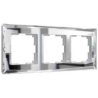 Рамка из стекла на 3 поста Diamant зеркальный W0031220