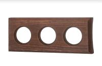 BIRONI Шедель Бук Винтаж Рамка 3-ая на бревно 200мм (скрытый монтаж)