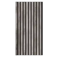 Акустическая панель FLEX Ясень Дымчатый 1200×600 мм рейка 25х6 мм