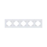 Рамка 5-постовая, стекло белый Kollinger Reflex MG RM5WH