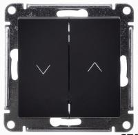 Systeme Electric AtlasDesign Базальт Выключатель 2-клавишный жалюзи, 10А, механизм