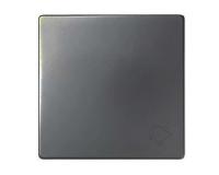 Simon S82 Concept Матовый титан, Клавиша для выключателя с подсветкой и пиктограммой "звонок"