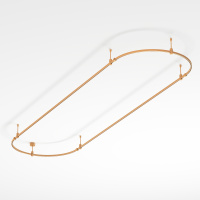 Arlight Основание ART-APRIORI-OVAL-ROD-200-3000x1000 (GD) (IP20 Металл, 3 года)