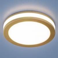 Встраиваемый светодиодный светильник золото матовый DSKR80 5W 4200K Elektrostandard Aster a049509