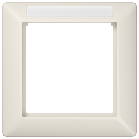 JUNG Рамка 1-кратная для вертикальной и горизонтальной установки термопласт, слоновая кость