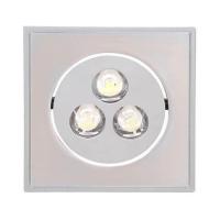 Встраиваемый светодиодный светильник Horoz Elena-3 3W матовый хром 6400К 016-010-0003 HRZ00000273