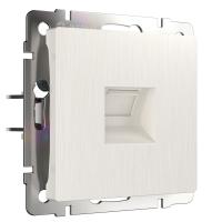 Телефонная розетка  RJ-11 (перламутровый рифленый) WL13-RJ-11