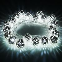 Гирлянда нить с мерцанием 2,8 м IP20 400-003 хром / холодный белый Eurosvet 400-003