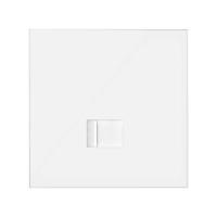 Simon 100 Белый матовый  Кит 1 пост, фронт. Накладка на 1 розетку RJ45