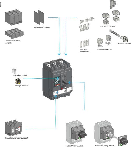 Schneider Electric EasyPact CVS 100B Автоматический выключатель 25kA 3P 16A