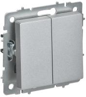 IEK BRITE Алюминий Выключ. 2-кл. перекр. 10А ВС10-2-3-БрА