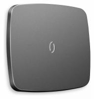 Лицевая панель OMEGA (Антрацит серый) для 1-клавишных выключателей с подсветкой QUANT OP6520