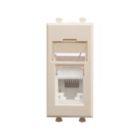 DKC Avanti Ванильная дымка Компьютерная розетка RJ-45  категория 6 1 модуль