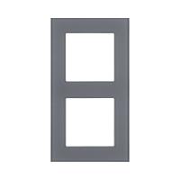 Рамка 2-постовая, стекло серый Kollinger Asthetik AS2GY