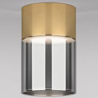 Светильник потолочный светодиодный 10W 4000К латунь/дымчатый 25047/LED Elektrostandard Lumen a064708 Светильник потолочный светодиодный 10W 4000К латунь/дымчатый 25047/LED Elektrostandard Lumen a064708