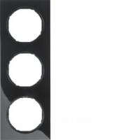 Berker R.3 Черный Рамка 3-местная