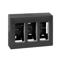 Simon Cima 500 Графит Бокс на 3 модуля, наружный монтаж, 167х59х223мм