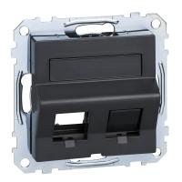 SE Merten SM Антрацит Наклонная плата для Keystone RJ45