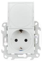Simon 24 Белая Розетка 2К+3 IP44 с крышкой и защитными шторками Push&Go Simon 24 Белая Розетка 2К+3 IP44 с крышкой и защитными шторками Push&Go