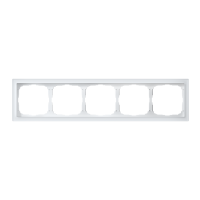 Systeme Electric ArtGallery Pure Органическое стекло Белый Рамка 5-ая