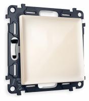 Комплект механизма 1-клавишного проходного выключателя ALFA MA301020 Бежевый глянец QUANT