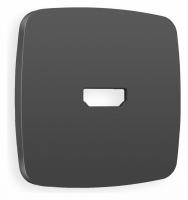 Лицевая панель OMEGA (Графит Мягкое касание) для HDMI розетки QUANT OP9140