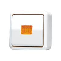 JUNG Выключатель контрольный для накладного монтажа универсальный белый