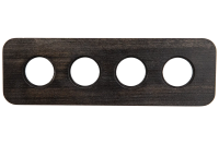 BIRONI Шедель Верди Бук Угольно-черный Рамка 4-ая (скрытый монтаж)