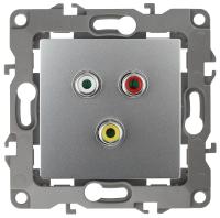 ЭРА 12-3113-03 Алюминий Розетка RCA, IP20, 12
