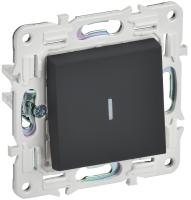 IEK SKANDY Графит Выключатель 1-клавишный с индикацией 10А SK-V07G