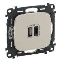 Legrand Vln-a Слоновая кость Зарядка USB A-C