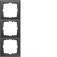 Berker S.1 Антрацит матовый Рамка 3-местная