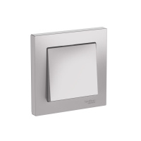 Systeme Electric AtlasDesign Алюминий Выключатель 1-клавишный, сх.1, 10АХ, в сборе, быстрозажим. клем.