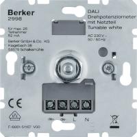 Berker Поворотный потенциометр DALI, Tunable white, со встроенным блоком питания