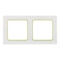 EKF PROxima Стокгольм Белый Линия зеленая Рамка 2-ая