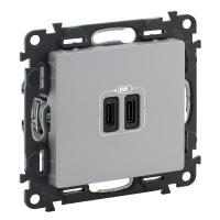Legrand Vln-l Алюминий Зарядка USB C-C