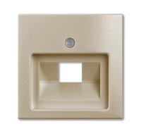 ABB BJB Basic 55 Шамп Накладка 1-ой ТЛФ/комп розетки наклонной
