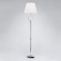 Торшер с белым абажуром 01056/1 хром Eurosvet Madera