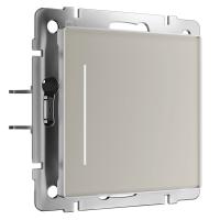 Сенсорный выключатель одноклавишный с подсветкой (дымчатый) W4512014