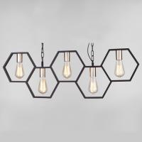 Подвесной светильник в стиле лофт 70117/5 черный Eurosvet Arnia