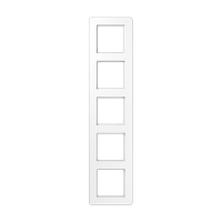 JUNG A Flow Белый Рамка 5-ая для вертикальной и горизонтальной установки