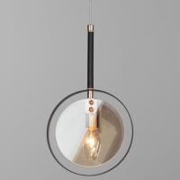 Подвесной светильник с плафоном 50121/1 черный Eurosvet Gallo